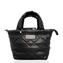 Marc Jacobs Quilted Moto Mini Black Leather Tote Bag