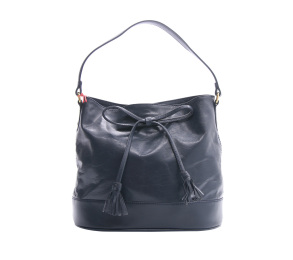 Moozee Navy Genuine Leather Shoulder Bag 