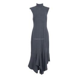 Karl Lagerfeld Grey Midi Dress