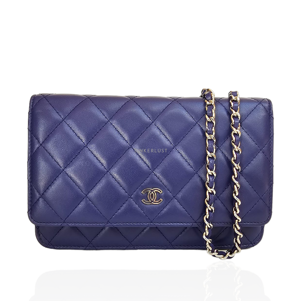 tas sling bag Chanel Blue Electric WOC SHW 20 Sling Bag Tinkerlust