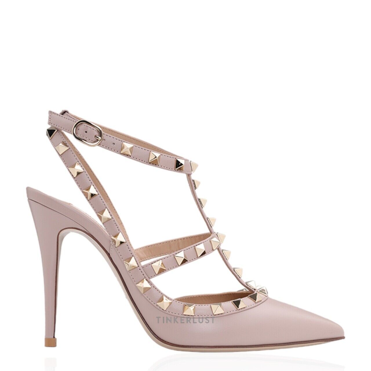 Valentino rockstud heels poudre sales