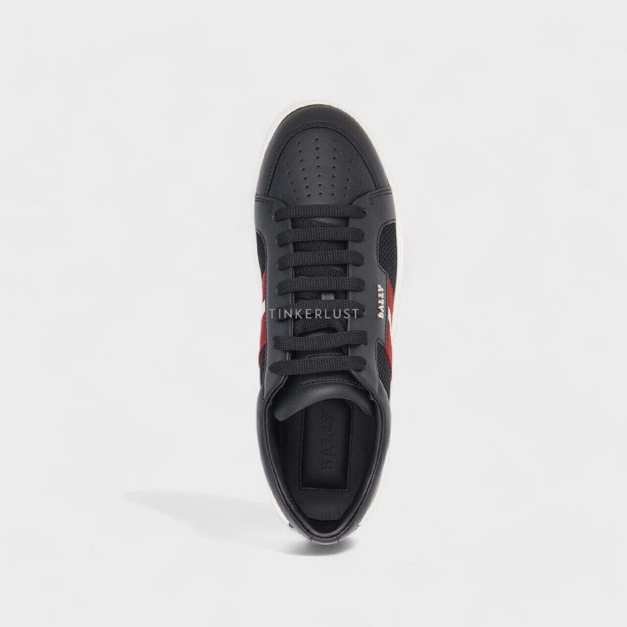 【23AW NEW】BALLY_men / MELYS-T スニーカー / BLACK sepatu sneakers Bally Men Melys in Black Mesh x Leather with