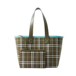 トートバッグ BURBERRY Military Green Canvas Medium Tote T Burberry Military Green Canvas Medium Tote Trench Shopping