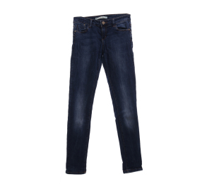 Stradivarius Dark Blue Washed Long Pants