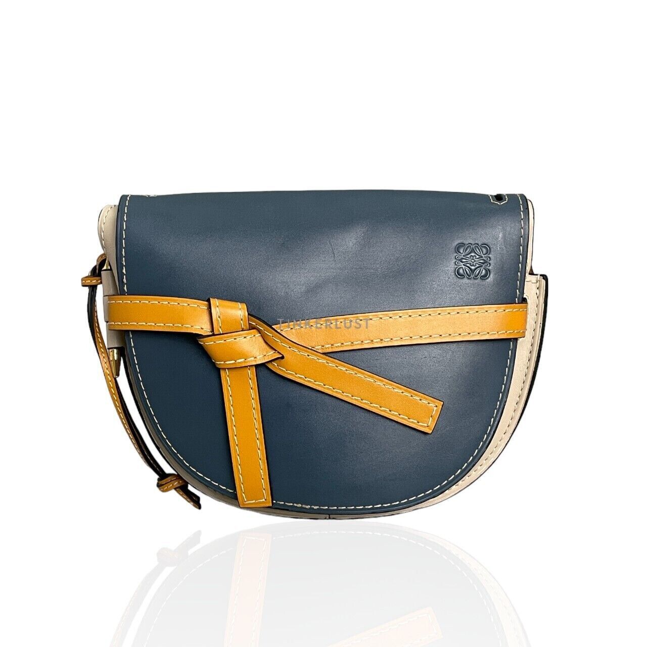 tas sling bag Loewe Gate Small Blue Crossbody Bag Tinkerlust