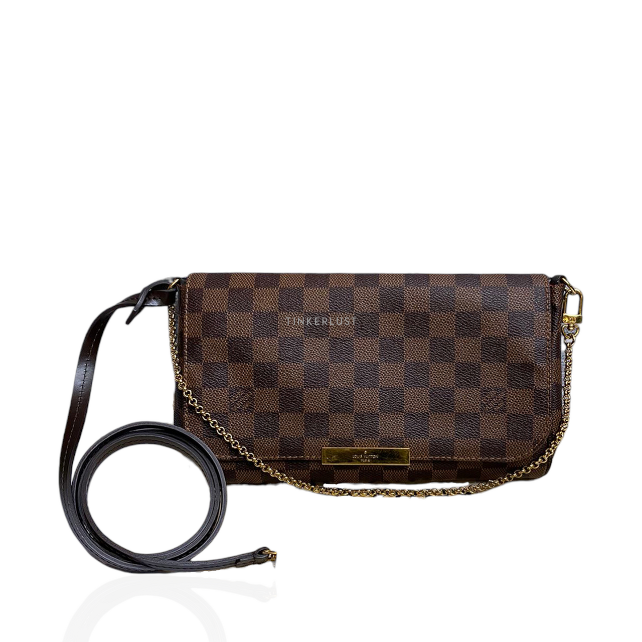 tas sling bag Louis Vuitton Favorite PM Damier Ebene GHW Sling Bag