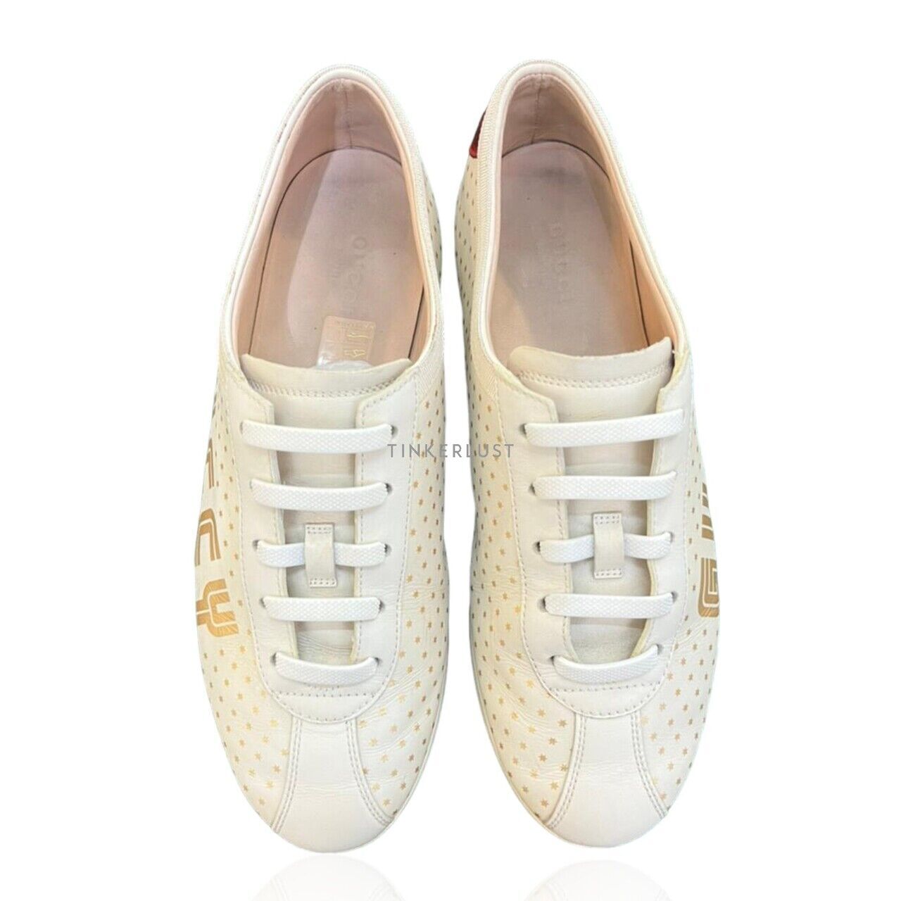 sepatu sneakers Gucci Falacer White Sneakers Tinkerlust