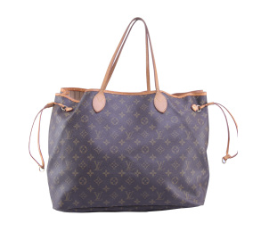 Louis Vuitton Dark Brown Monogram Canvas NEVERFULL GM Handbag
