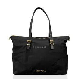 Bimba Y Lola Shopper Large Black GHW Tote Bag