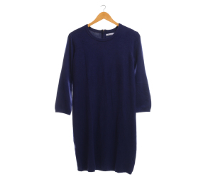 Zara Navy Knit Mini Dress