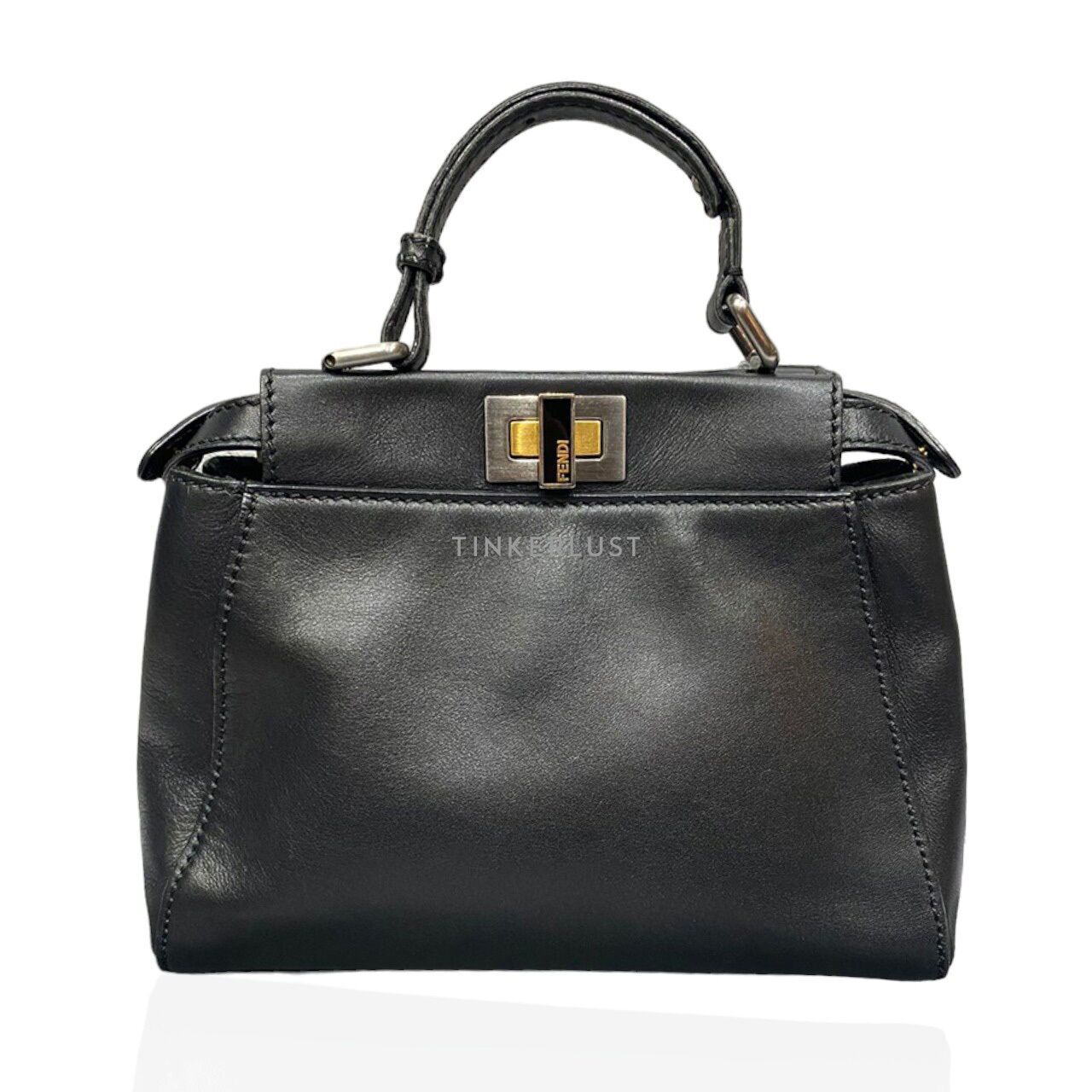 Fendi black mini peekaboo online