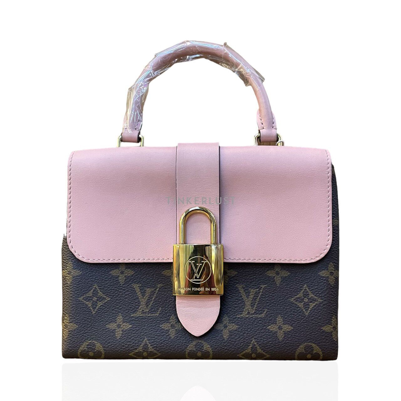 tas satchel Louis Vuitton Locky BB Pink Monogram Canvas 2019 Satchel Tinkerlust