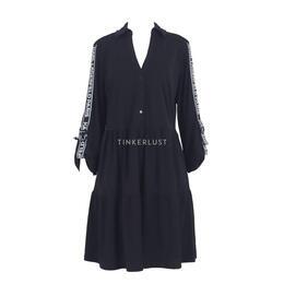 Karl Lagerfeld Black Midi Dress