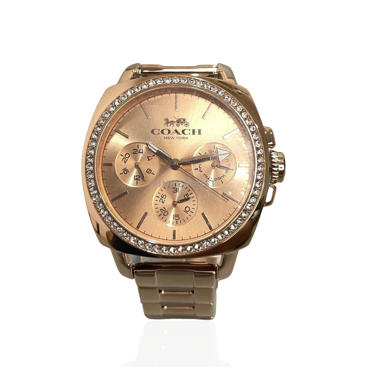 Coach boyfriend watch gold best sale