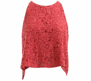 Zara Pink Coral Lace Sleeveless