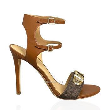 Michael kors brown sandal heels cheap