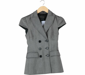 BCBG Maxazria Grey Cape Sleeve Blazer