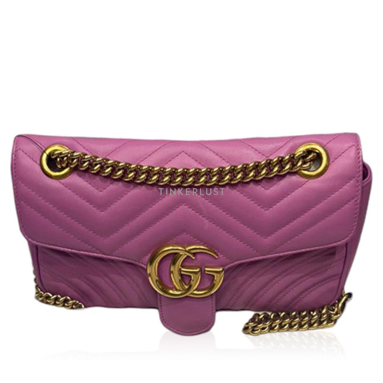 tas shoulder bag Gucci GG Marmont Small Violet GHW Shoulder Bag