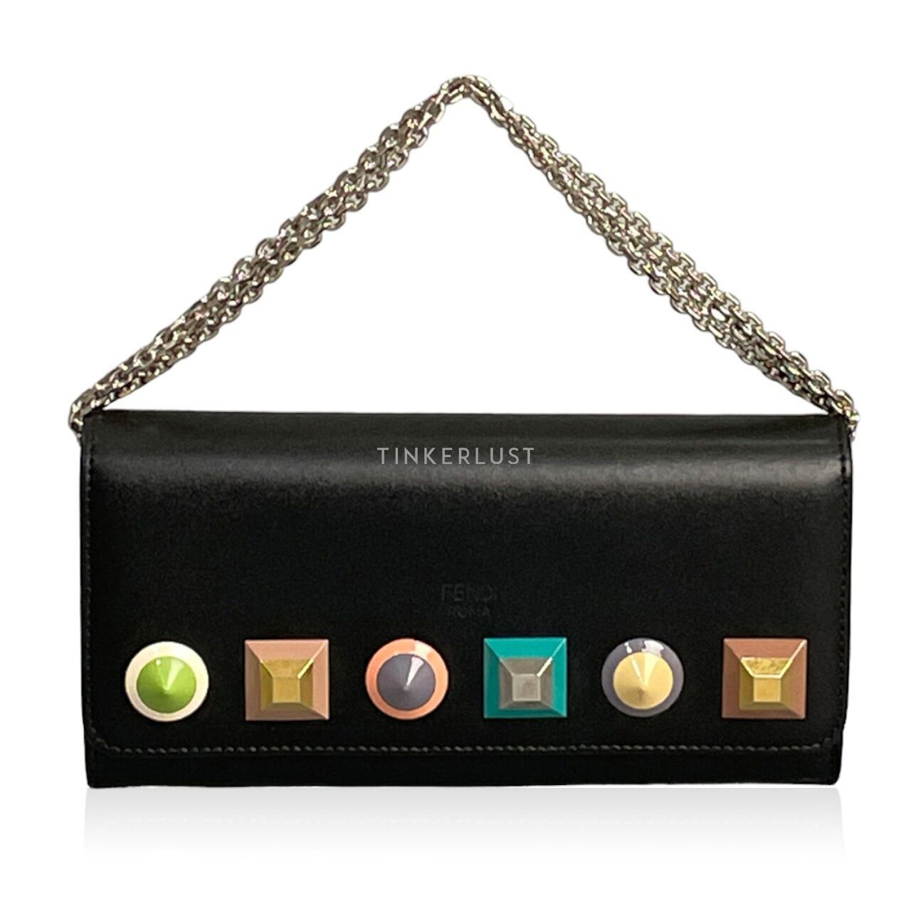 Fendi studded wallet hot sale on chain