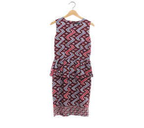 Bateeq Maroon Patterned Midi Dress