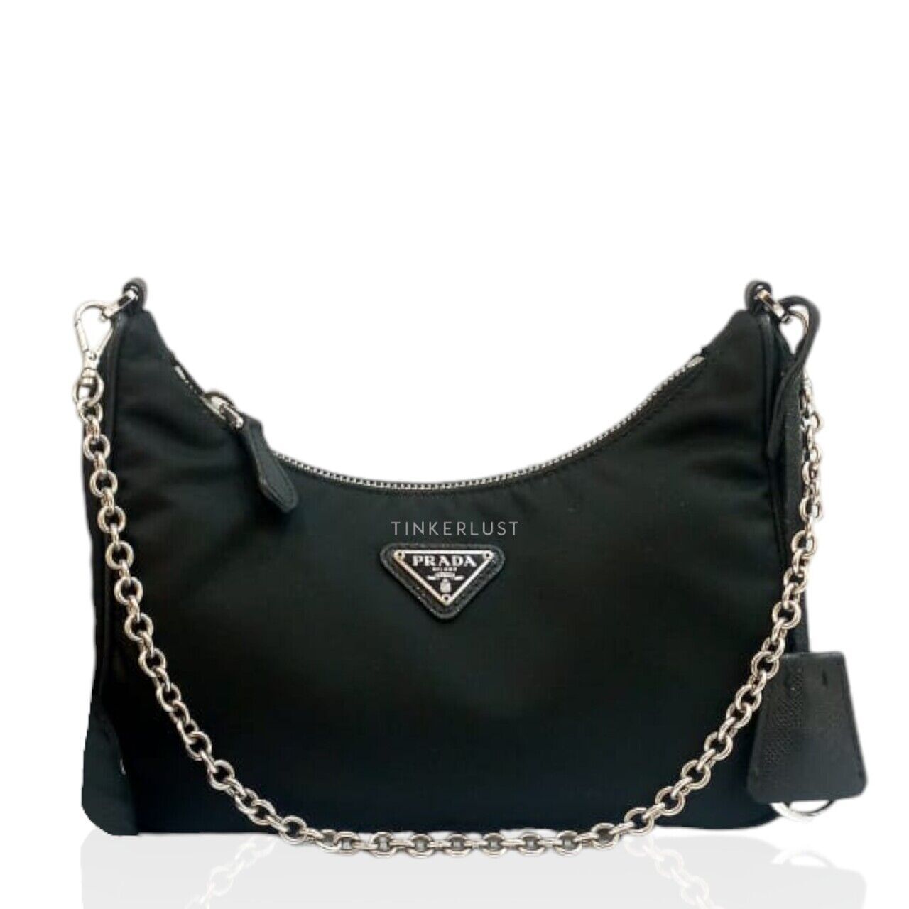 tas sling bag Prada Multipochette Black SHW 2019 Nylon Sling Bag Tinkerlust